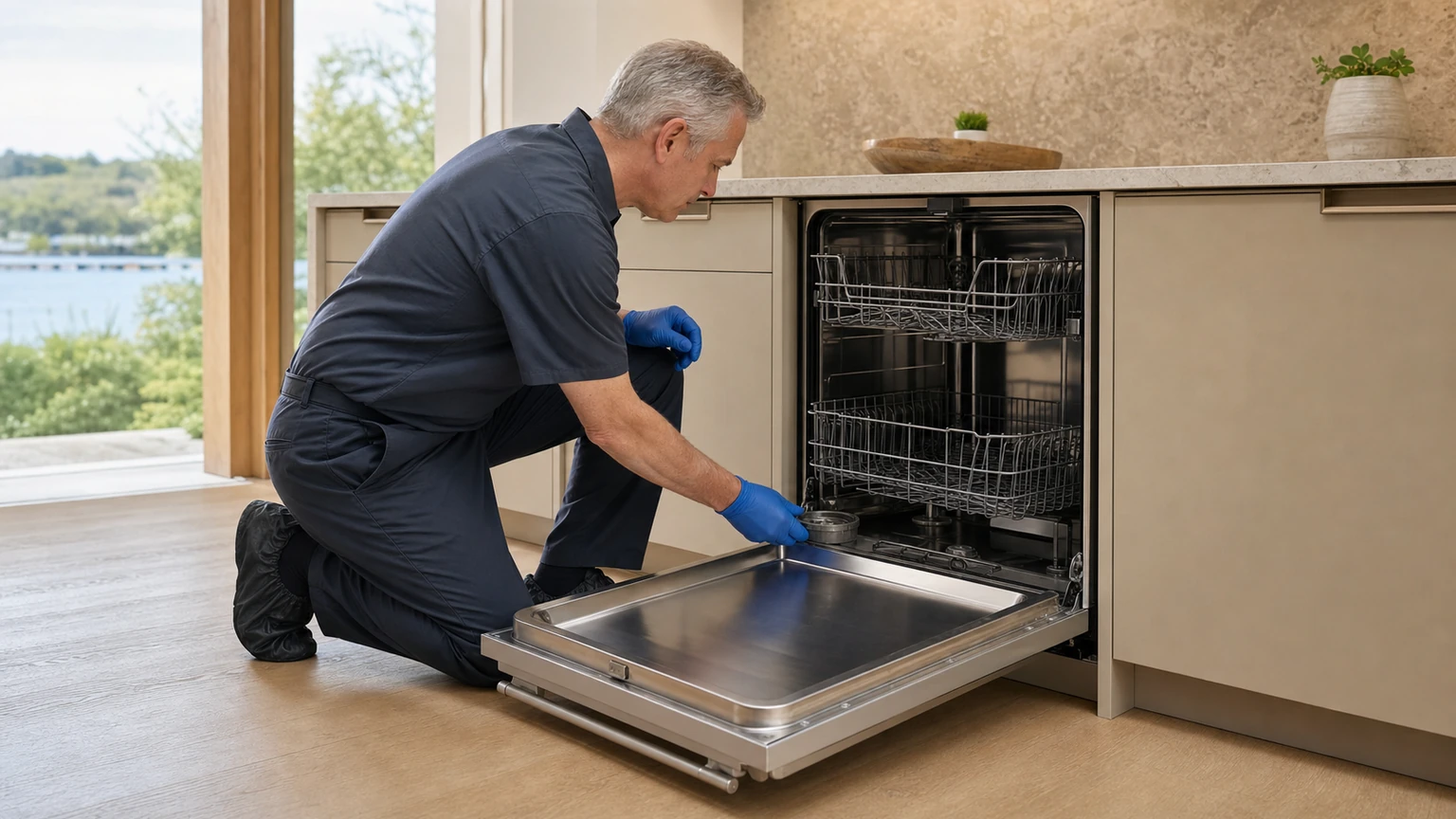 Panel-ready dishwasher diagnostic visit in Water Mill