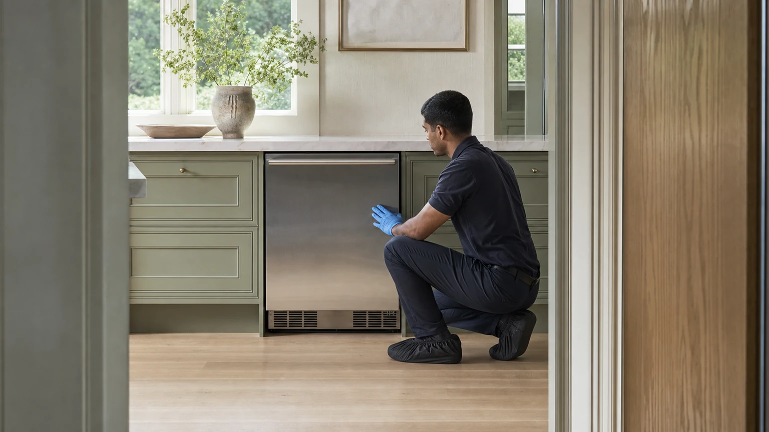 Undercounter ice maker diagnostic visit in Water Mill